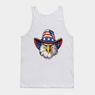 4th of July Holiday Patriotic Merica Eagle Tank Top